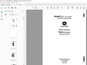 John Deere Diesel Engine Powertech 12.5L Parts Catalog PC9405 - PDF DOWNLOAD