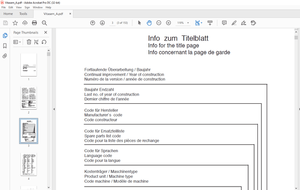 Pottinger Tractor VITASEM A Spare Parts Manual – PDF DOWNLOAD
