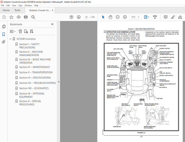 Fiat Kobelco E235SR Evolution Operation &amp; Maintenance Manual  - PDF DOWNLOAD