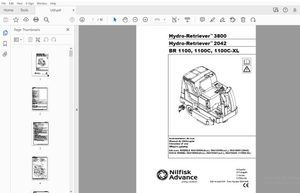 Nilfisk Advance Hydro-Retriever 3800 Hydro-Retriever 2042 BR1100,1100C,1100C-XL Instrucciones de Uso