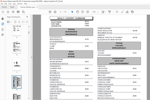 KRAMER Allrad Wheel loader 950 Spare Parts List Manual SN347010001 – PDF DOWNLOAD
