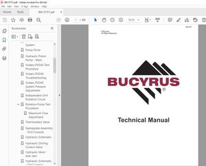 CAT Bucyrus MK20HE Single Boom Hydraulic Jumbo Operation Maintenance &amp; Training Manual BI615757 PDF 