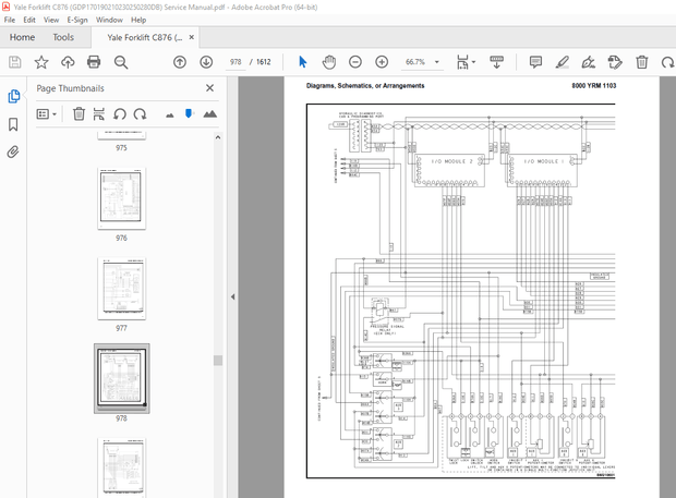 Yale Forklift C876 (GDP170190210230250280DB) Service Manual – PDF DOWNLOAD