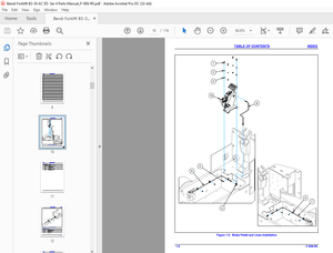 Bendi Landoll B3-30AC/DS Actuated Counterbalance Forklift Parts Manual – PDF DOWNLOAD