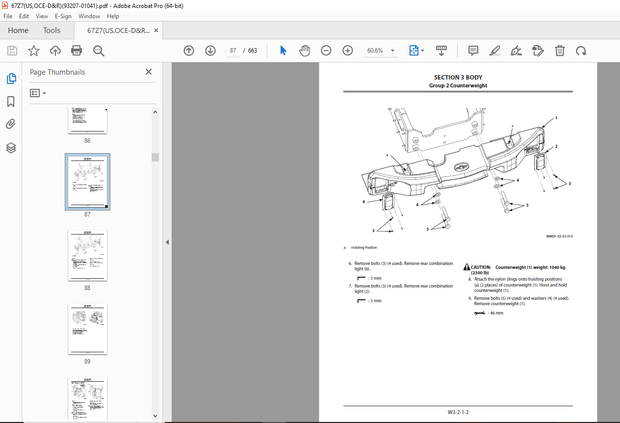 KCM 67Z7 Wheel Loader(Disassembly &amp; Reassembly) ISUZU 4HK1 Engine Shop Manual - PDF DOWNLOAD