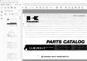 Kawasaki 65Z II 70 II 80Z II &amp; 65Z II H 70Z II 80Z III Parts Manual PDF
