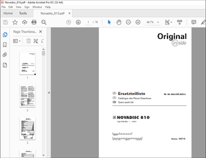 Pottinger Tractor Mower NOVADISC 810 Spare parts list Manual – PDF DOWNLOAD