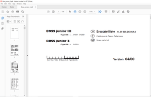 Pottinger Tractor Ladewagen BOSS junior III BOSS junior 3 Spare parts list Manual – PDF DOWNLOAD