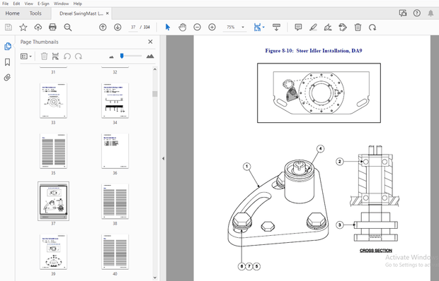 Drexel SwingMast Lift Truck SLT30 E Series Base IPB Parts Manual 1419611 – PDF DOWNLOAD