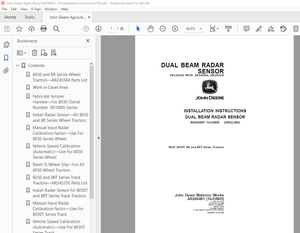 John Deere 78030, 8030T, 8R &amp; 8RT Series Tractors Instruction Manual AR246481 - PDF DOWNLOAD