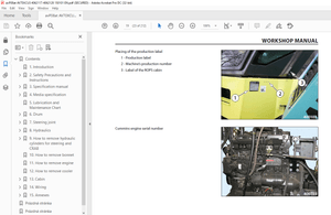 Ammann AV 70 X Tandem Roller Workshop Manual SN 4062117 PDF