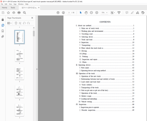 Heli G2 series 1.6t,2t Sit-Down type AC reach truck operator manual – PDF DOWNLOAD