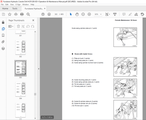 FURUKAWA HCR1200-ED Ⅱ HYDRAULIC CRAWLER DRILL Operation &amp; Maintenance Manual SN 1354581 PDF DOWNLOAD