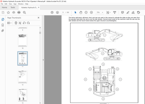 Kobelco SK210-9 Tier 4 Hydraulic Excavator Operator’s Manual – PDF DOWNLOAD