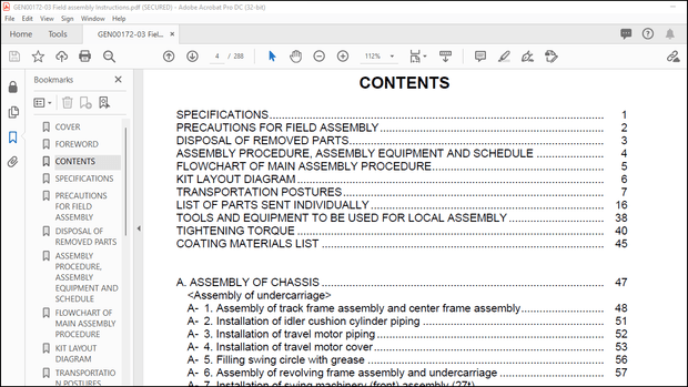 Komatsu PC2000-11 Hydraulic Excavator Field Assembly Instruction Manual GEN00172-03 – PDF DOWNLOAD