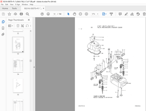 Kawasaki WHEEL LOADER MITSUBISHI S6A3-TA AUTHENT 115ZA-2, 115ZIV-3 Engine Parts Manual  