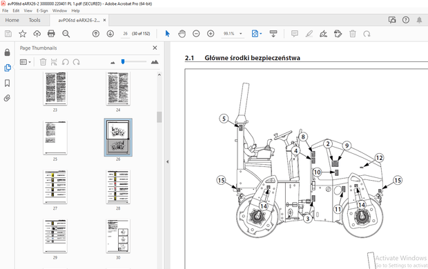 AMMANN eARX 26-2 WALEC TANDEMOWY INSTRUKCJA OBSŁUG 3000000 PDF
