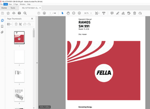 Fella RAMOS SM 991 TL-KCB Disc Mower Operator’s Manual – PDF DOWNLOAD