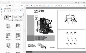 Nilfisk Advance Sweeper RS 500 Instructions For Use Manual 33015122 - PDF DOWNLOAD