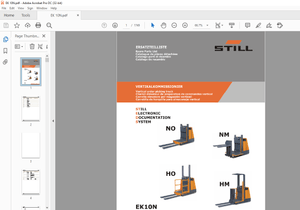 STILL STED Forklift EK10N Vertical order picking truck Spare Parts List Manual – PDF DOWNLOAD