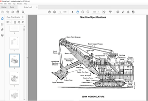 CAT Electric Rope Shovel 351M MP23365 Operation &amp; Maintenance Manual - PDF DOWNLOAD