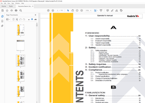 Haulotte Forklift COMPACT 8N AE (COMPACT 2032E AE) Operator’s manual –  PDF DOWNLOAD