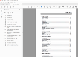 Hyundai 60/70L-7A LPG Forklift Operator&#x27;s Manual 2023 - PDF DOWNLOAD