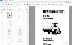 Kramer Allrad 312 SL Schaufellader Ersatzteilliste_124363 – PDF DOWNLOAD