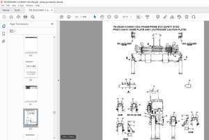 Tadano Crane TM-ZE260 41008501153A FRAME/PRIME ECO,SAFETY EYES Parts Manual  - PDF DOWNLOAD