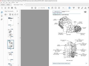 Dana Spicer T12000 3,4,6-speed Intermediate Drop VDT12000 Transmission Service Manual 907397-b – PDF