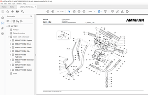 Ammann AV 70 X Tandem Roller Spare Parts Manual SN 3003159 PDF