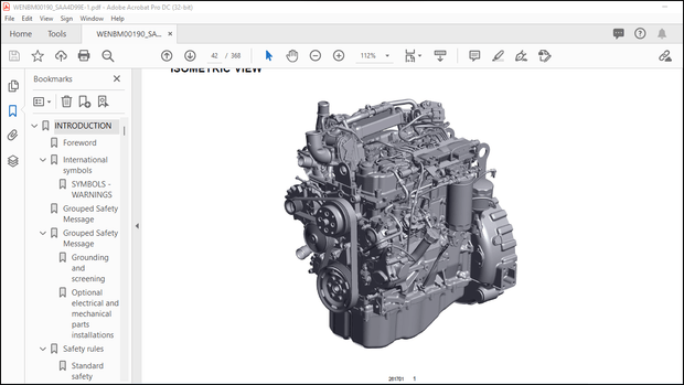 Komatsu WB93R-8 WB93S-8 WB97R-8 WB97S-8 Engine Shop Manual WENBM00190 – PDF DOWNLOAD