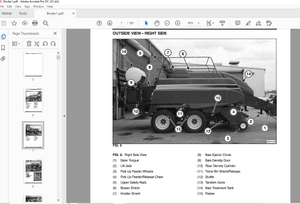 AGCO NA 7423 7424 7433 7434 7444 Large Rectangular Baler Service Manual 79026363D – PDF DOWNLOAD