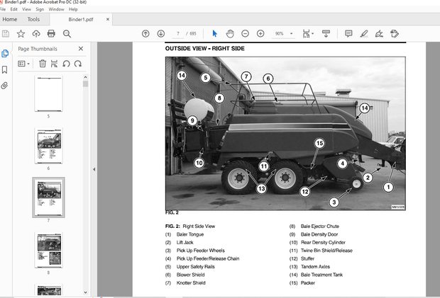 AGCO NA 7423 7424 7433 7434 7444 Large Rectangular Baler Service Manual 79026363D – PDF DOWNLOAD
