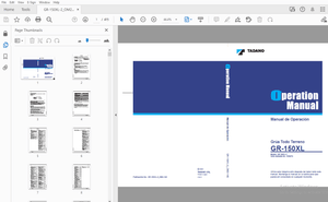 Tadano GR-150XL Grúa Todo Terreno Manual de Operación FD3574 – PDF