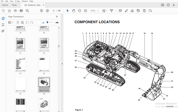 Daewoo Excavator DX480LC DX520LC Operation and Maintenance Manual K1008702E - PDF DOWNLOAD