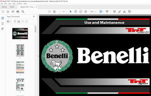 Benelli TNT 1130 Use and Maintenance Manual – PDF DOWNLOAD