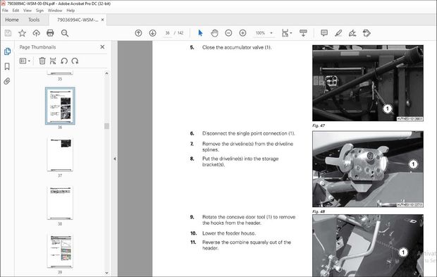 Gleaner NA Harvesting 3300 Series 3308 3312 Corn Header Service Manual 79036994C – PDF DOWNLOAD