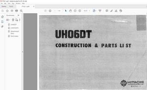 Hitachi UH06DT Construction &amp; Parts List Manual P162-1 – PDF DOWNLOAD