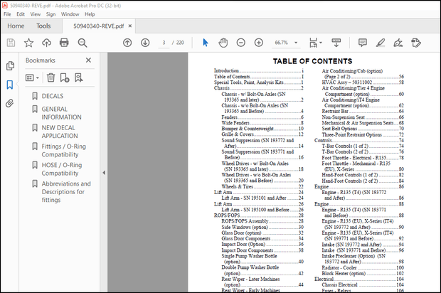 Gehl R135 R135 (EU)R135 X-Series Skid-Steer Loader Parts Manual 50940340 – PDF DOWNLOAD