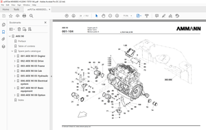 Ammann ARX 90 Tandem Roller Deutz Tier 3 Parts Manual 4122045 PDF