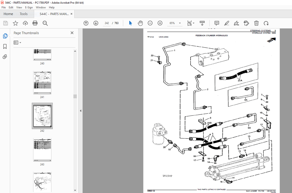John Deere 544C LOADER Parts Manual PC1789 (Jul04) PDF DOWNLOAD