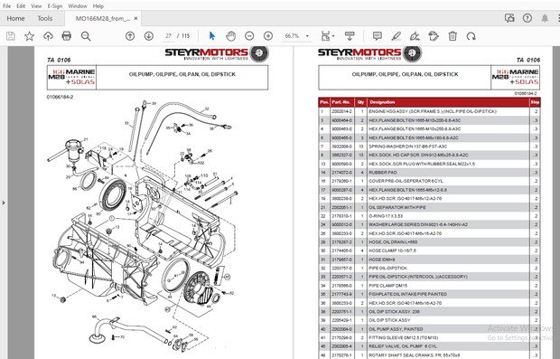 Steyr MO166M28 Marine Turbo Diesel Solas Parts Manual_68227001 – PDF DOWNLOAD