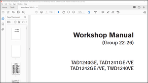 Volvo Penta TAD1240GE TAD1241GE-VE TAD1242GE-VE TWD1240VE Group 22-26 Workshop Manual _340008123 PDF
