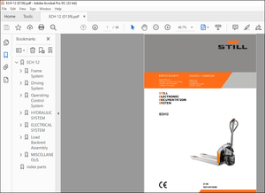 STILL LECH 12 Spare Parts Catalogue Manual – PDF DOWNLOAD