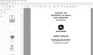 John Deere Dump Trucks 350D/400D ADT DAV SN-608489 NON DAVENPORT SN -201811 PC9106 - PDF DOWNLOAD