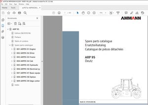 Ammann ARP 95 Tandem Roller Deutz Tier 4f Parts Manual 4232001 - PDF