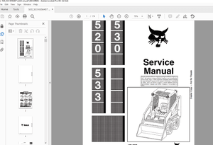 Bobcat 520 530 533 Loader Service Manual 6556407 (6-12) - PDF DOWNLOAD