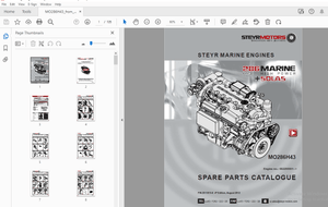 Steyr MO286H43 Marine High Power Solas Parts Manual 682290001 – PDF