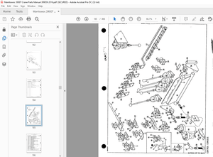Manitowoc Traditional Crane 3900 T Parts Manual SN 399059 – PDF DOWNLOAD